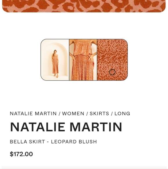 Natalie Martin Bella Skirt In Leopard Blush × GARMENTORY OS - Picture 2 of 5